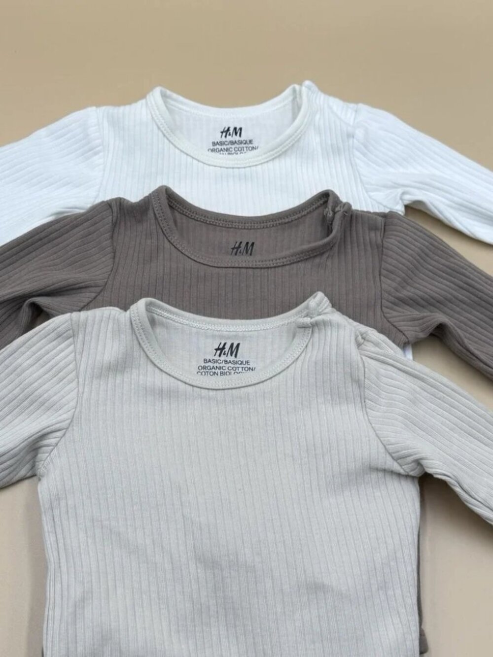 H&M Baby Rib Knit Bodysuit Size 6 Months